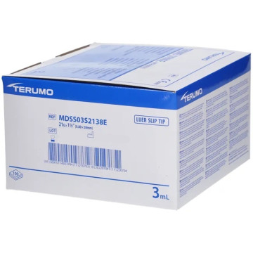 Siringhe con ago Terumo 3 ml -21GX1/2" - MDSS03S2138E - sterili conf. 100 pz.