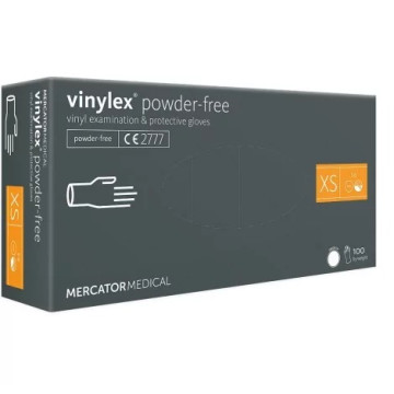 Guanti in Vinile senza polvere Vinylex - Taglia XS - Conf.100 pz.