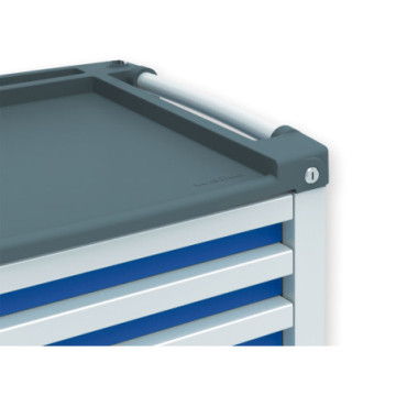 Carrello multifunzione Compact Kart - blu - 5 cassetti