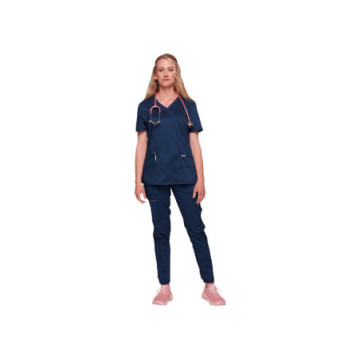 Casacca Finto Incrocio Cherokee Revolution - Donna Xs - Blu Marina - 1 Pz.