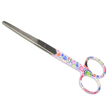 Forbici rette punte alterne - fantasia bolle - 14 cm - 1 pz.