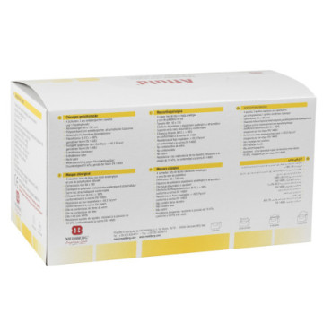 MASCHERINA CHIRURGICA AFLUID® A 4 VELI CON ELASTICI - azzurra – conf. 50 pz.