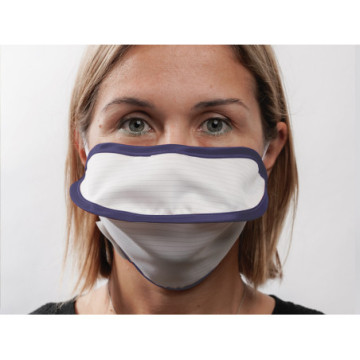 Mascherina riutilizzabile Mycroclean BFE 99,8% - bianca/blu