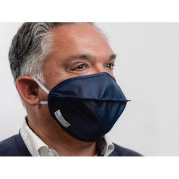 Mascherina riutilizzabile Mycroclean BFE 99,8% - blu/blu