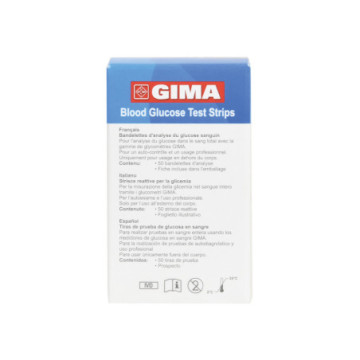 STRISCE GLUCOSIO per GLUCOMETRO GIMA - CONF.50 PZ