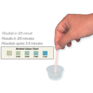 TEST ALCOLIMETRICO - striscia su saliva conf. 25 pz.