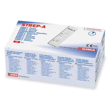 Test rapido Strep A- streptococco- su cassetta Conf.20 test