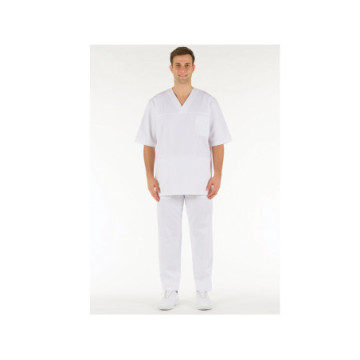 Casacca unisex Tg. XXL - 100% Cotone - Colore bianco