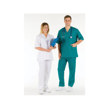 Casacca unisex Tg. S - 100% Cotone - Colore verde