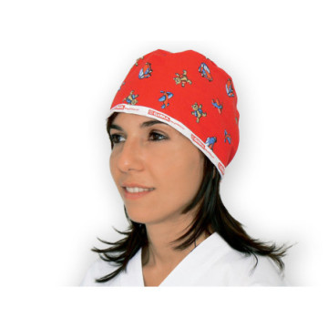 Cappellino fantasia - rosso - 1 pz.