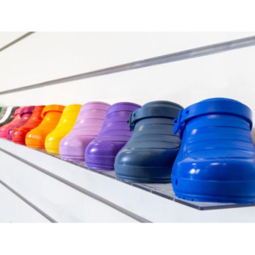 Zoccoli blu - con/senza fori - con cinturino - colore/taglia a richiesta - 1 paio