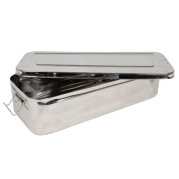 Scatola inox 50x20x10cm - con manici - 1 pz.