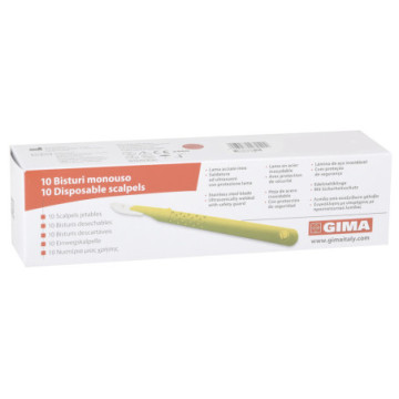 Bisturi gima monouso n. 15 sterili - conf. 10 pz.