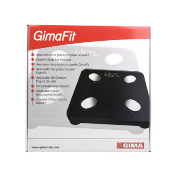 Bilancia Body Fat GIMAFIT con App Gima e Bluetooth - nera