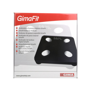 Bilancia Body Fat GIMAFIT con App Gima e Bluetooth - nera