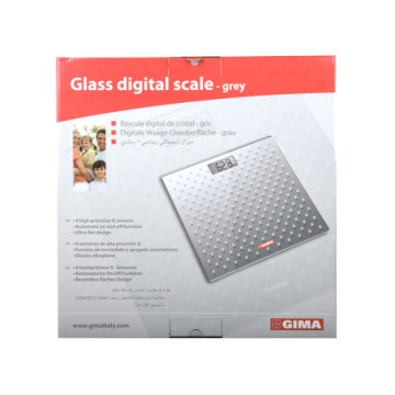BILANCIA GIMA DIGITALE IN VETRO - grigia