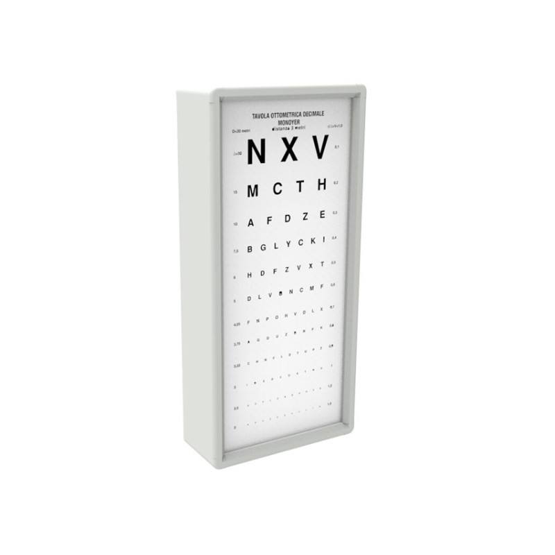 OTTOTIPO LUMINOSO MONOYER - 3 metri OTTOTIPO LUMINOSO MONOYER - 3 metri