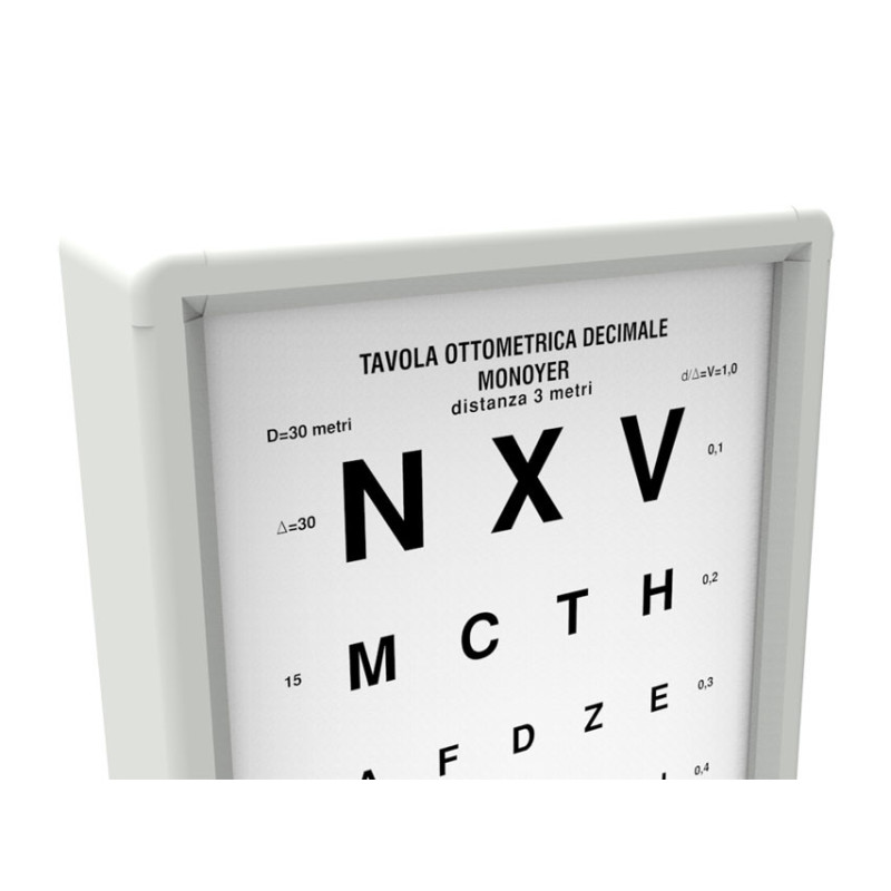 OTTOTIPO LUMINOSO MONOYER - 3 metri OTTOTIPO LUMINOSO MONOYER - 3 metri