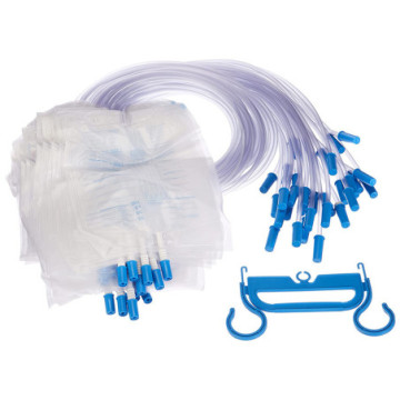 Sacca urina 2000 cc - tubo 130 cm+val. antireflusso - conf. 30 pz.