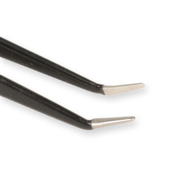 Pinza "non stick" retta - 18 cm - punte angolate 1 mm - 1 pz.