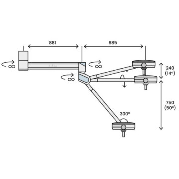 Lampada scialitica pentaled 30e - da soffitto - 1 pz.