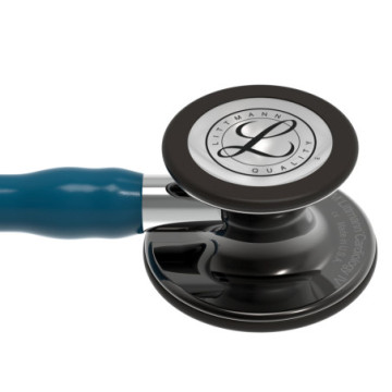 Littmann cardiology iv - 6234 - blu caraibi - finiture fumo - 1 pz.