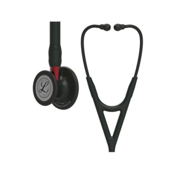 Littmann cardiology iv - 6200 - nero - finiture nere / conn. Rosso - 1 pz.