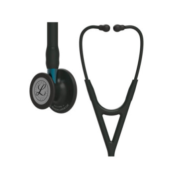 Littmann cardiology iv - 6201 - nero - finiture nere / conn. Blu - 1 pz.