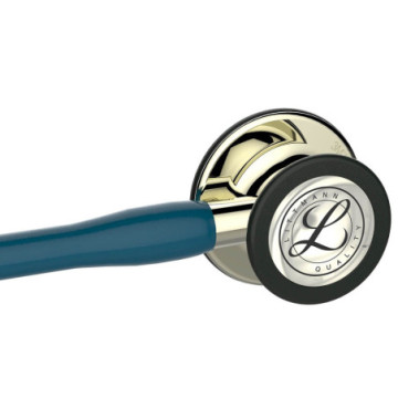 Littmann cardiology iv - 6190 - blu caraibi - finiture champagne - 1 pz.