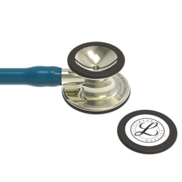 Littmann cardiology iv - 6190 - blu caraibi - finiture champagne - 1 pz.