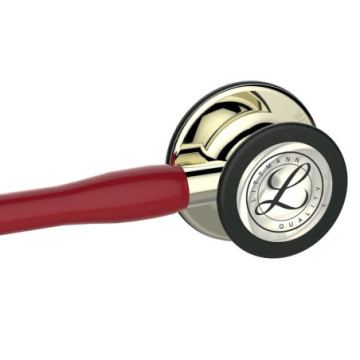 Littmann cardiology iv - 6176 - bordeaux - finiture champagne - 1 pz.