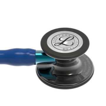 Littmann cardiology iv - 6202 - blu navy - finiture fumo brillanti - 1 pz.