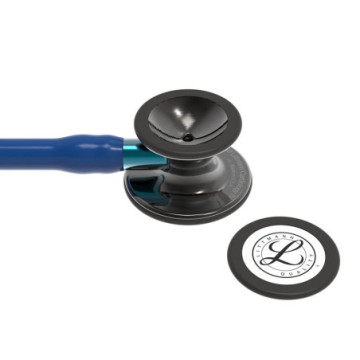 Littmann cardiology iv - 6202 - blu navy - finiture fumo brillanti - 1 pz.