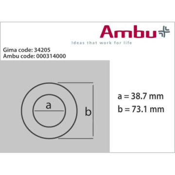 MASCHERINA AMBU NR. 0 - bambino blu