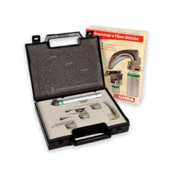 Set laringo "maxlite" f.o. Pediatrico 3 lame miller 00,0,1 - 2,5v - 1 pz.