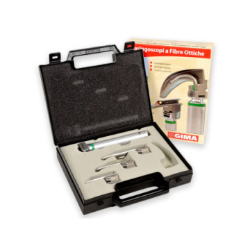 Set laringo "maxlite" f.o. Led pediatrico 3 lame miller 00,0,1 - 2,5v - 1 pz.