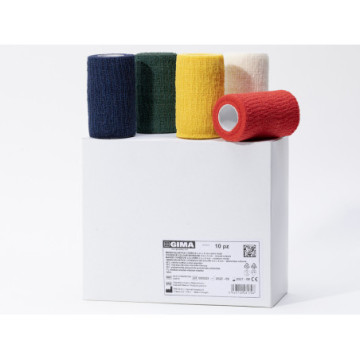 Benda elastica coesiva 4 m x 8 cm - colori misti - conf. 10 pz.