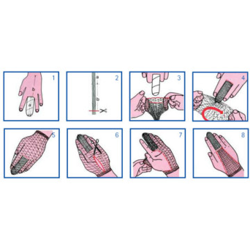 Rete tubolare elastica - calibro 1 per le dita - 1 pz.