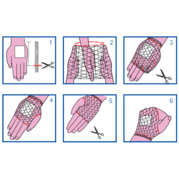Rete tubolare elastica - calibro 2 per polso e mano - 1 pz.