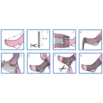 Rete tubolare elastica - calibro 4 per braccio, spalla e piede - 1 pz.