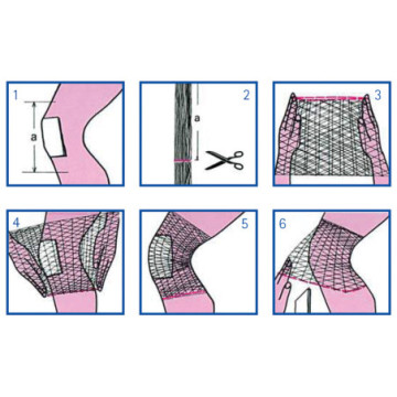 Rete tubolare elastica - calibro 5 per ginocchio e gamba - 1 pz.