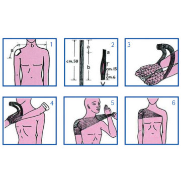 Rete tubolare elastica - calibro 8 per spalle, corpo e schiena - 1 pz.