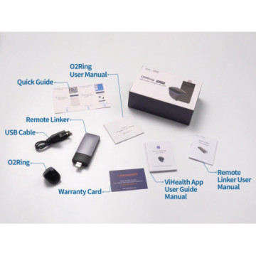 Pulsoximetro o2ring monitoraggio continuo - wireless remoto - adulti - 1 pz.