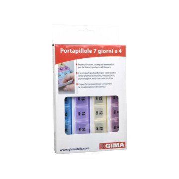 Portapillole settimanale 7 Giorni x 4 - italiano