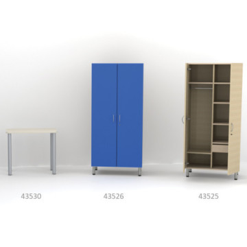 Armadio Per Camera - Beige Striato - Smontato - 1 Pz.