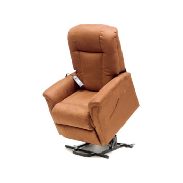 Poltrona elevabile flavia 2 motori - marrone - 1 pz.