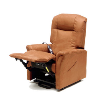 Poltrona elevabile flavia 2 motori - marrone - 1 pz.