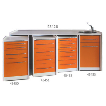 Piano di lavoro 206 cm - lavello a destra - 1 pz.