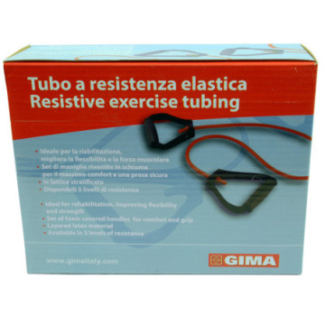 Tubo latex con maniglie 125 cm x 1,5 mm - x-soft - giallo - 1 pz.