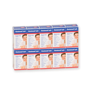 Benda coesiva elastomull haft 4 m x 8 cm - conf. 10 pz.